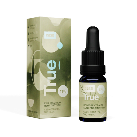 ease® True 11% - Celospektrální konopná tinktura 10ml