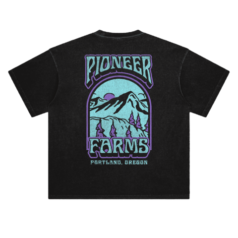 Pioneer Farms Triko – Mountain Back Print