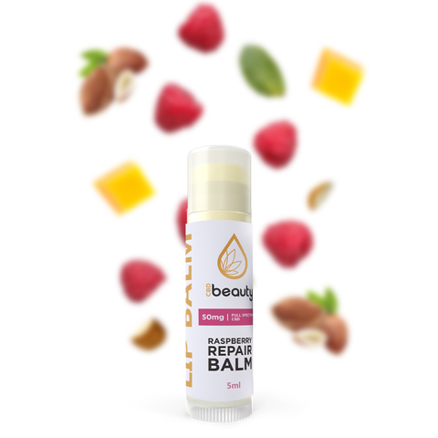 CBD beauty - Hojivý balzám na rty - malina, piňa colada, limetka & mandarinka