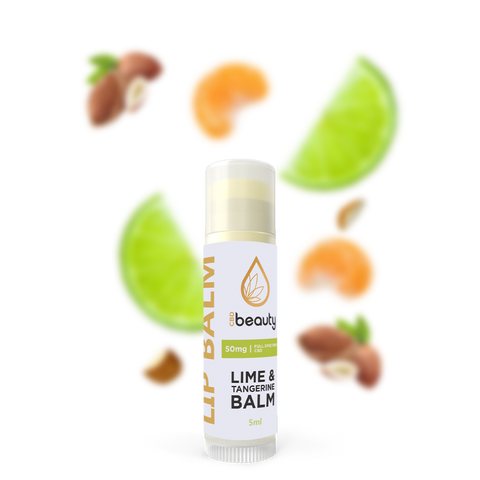 CBD beauty - Hojivý balzám na rty - malina, piňa colada, limetka & mandarinka