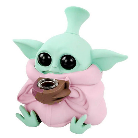 Baby Yoda silicone bong